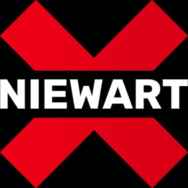 NIEWART logo — wersja ciemna